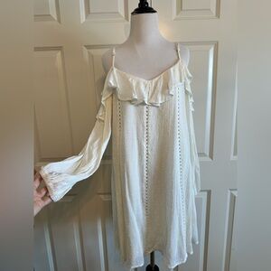 Elegant White Off-Shoulder Dress